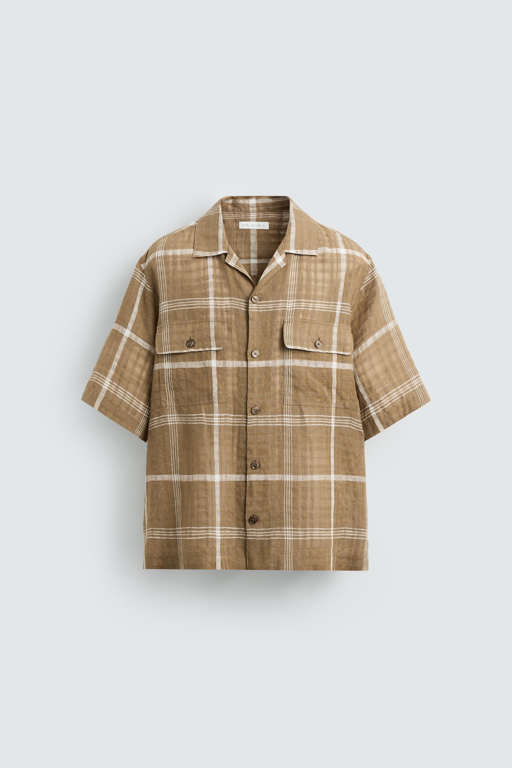 PLAID LINEN - COTTON SHIRT